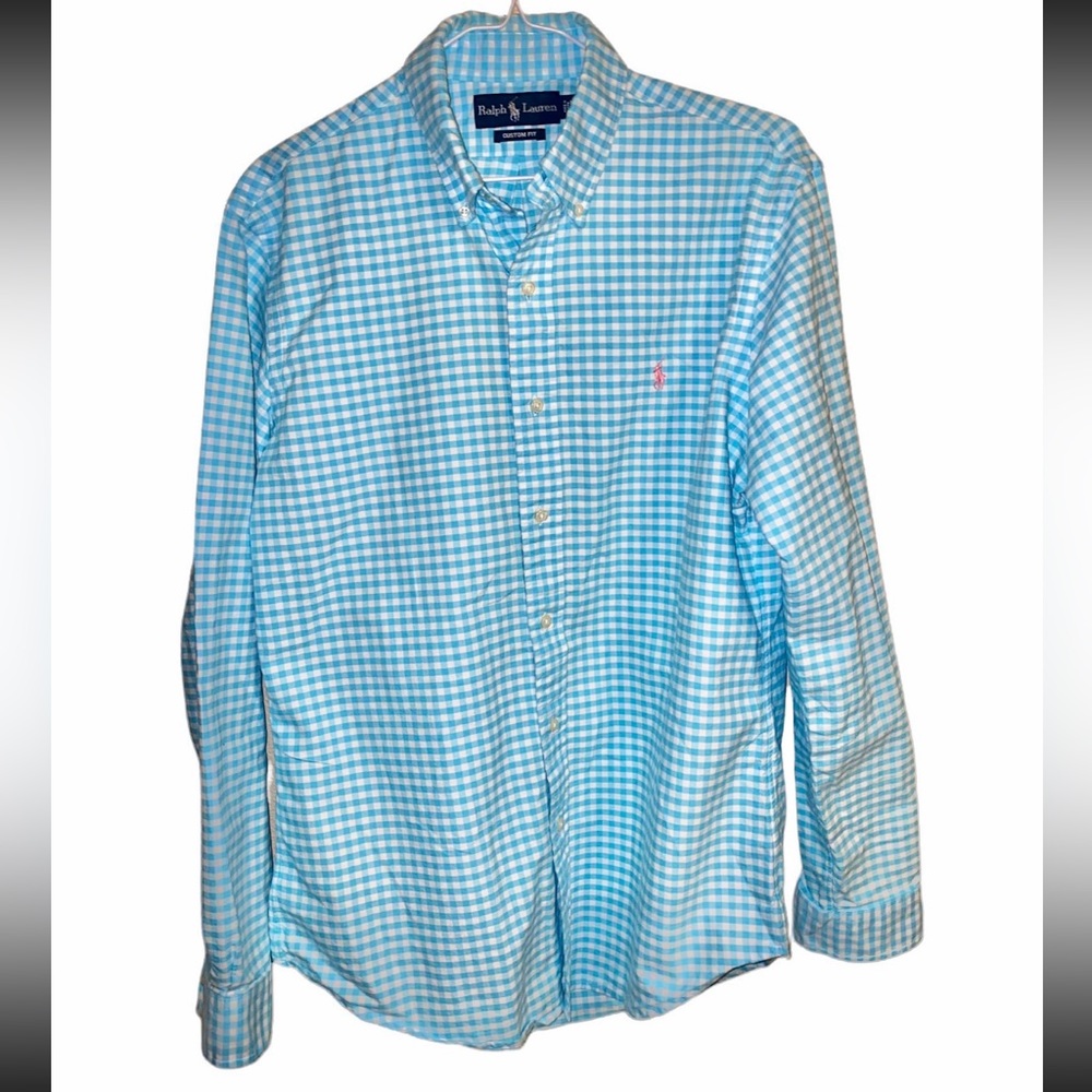 Ralph Lauren men’s button down | light blue gingham